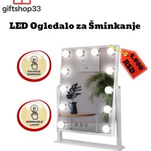 Ogledalo za Sminkanje sa 12LED sijalica