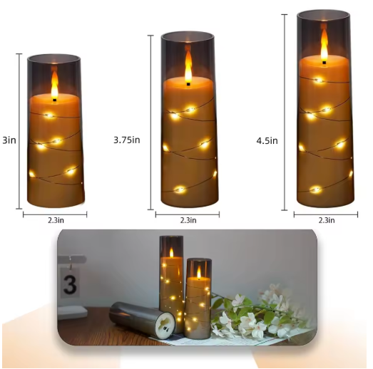 LED Stubaste Sveće bez plamena - Image 2