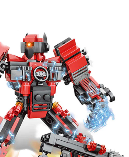 Transformišući Set Kockica - Robot i Dizalica - Image 3