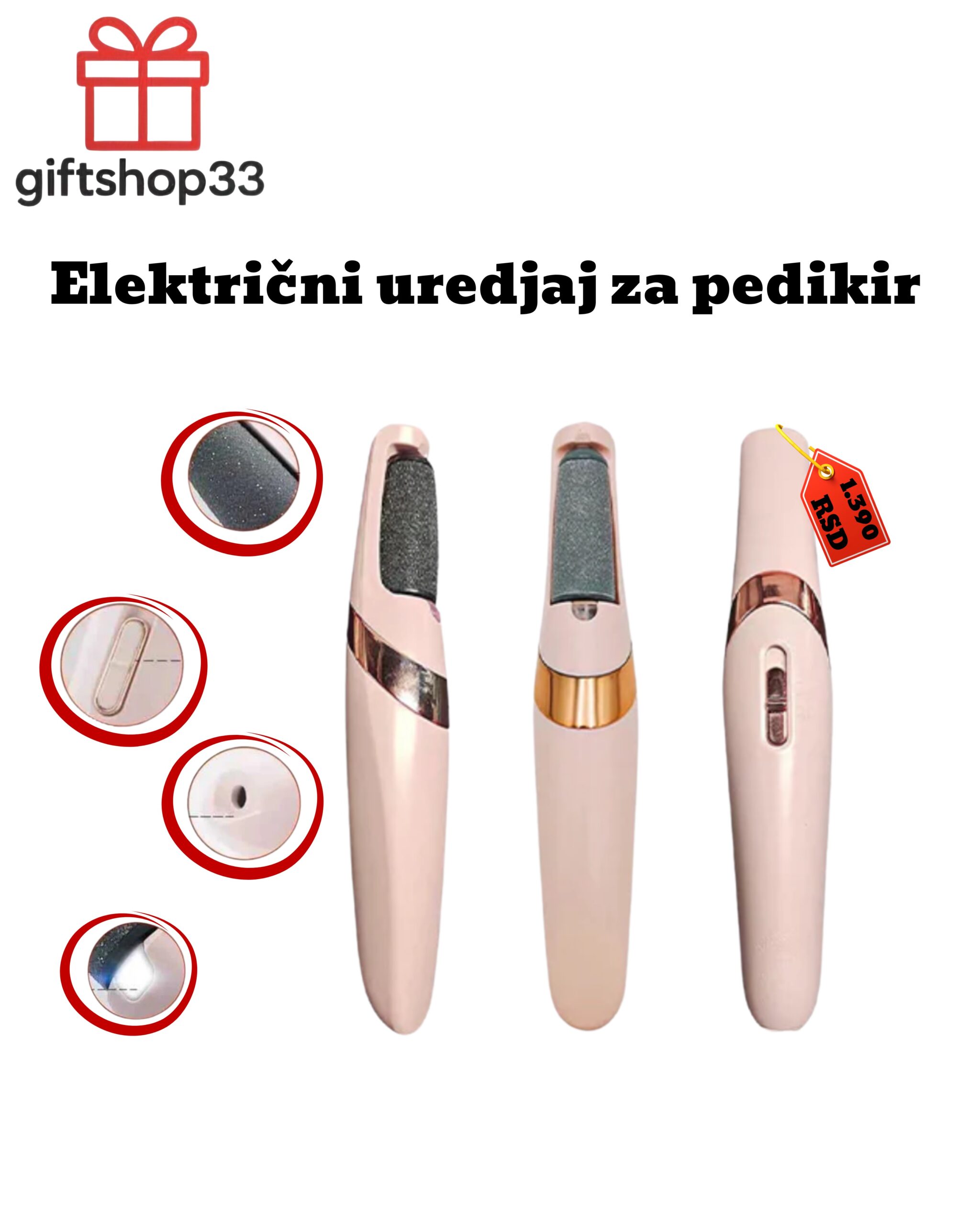Električni uređaj za pedikir