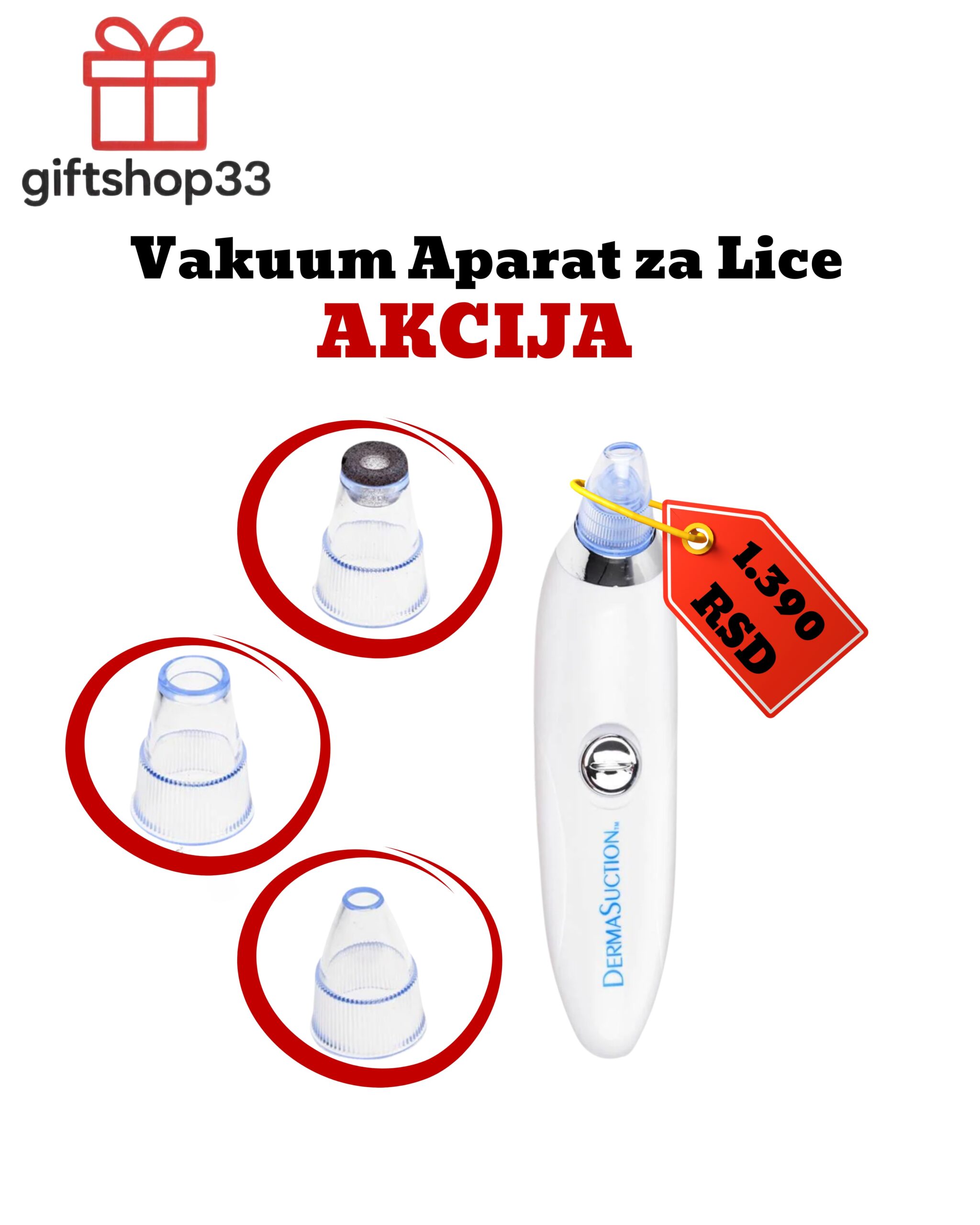 Vakuum Aparat za Čišćenje Lica