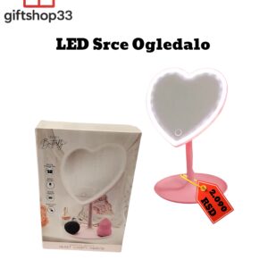 Srce Ogledalo sa LED osvetljenjem