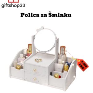 Polica za Šminku sa Ogledalom